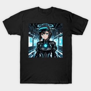 Anime Girl in the Metaverse v2 T-Shirt